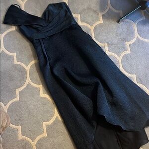 Rich blue evening dress